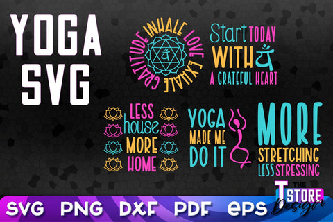 Yoga Quotes SVG Design | Sport SVG | Meditation Quotes | SVG File v.2 SVG The T Store Design 