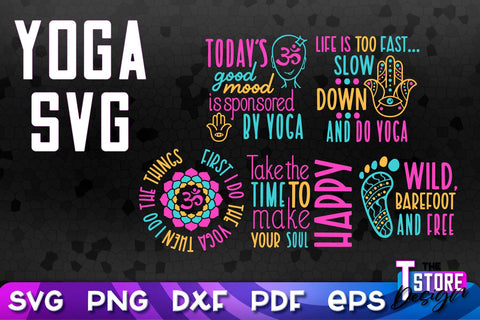 Yoga Quotes SVG Design | Sport SVG | Meditation Quotes | SVG File v.2 SVG The T Store Design 