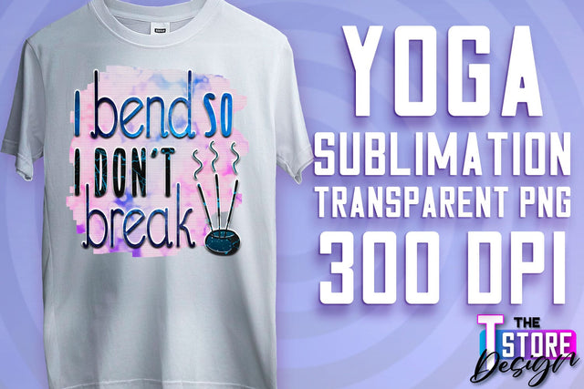 Yoga Sublimation | T-Shirt Design | PNG File v.1 Sublimation The T Store Design 