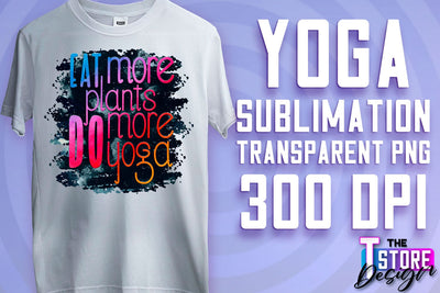 Yoga Sublimation | T-Shirt Design | PNG File v.1 Sublimation The T Store Design 