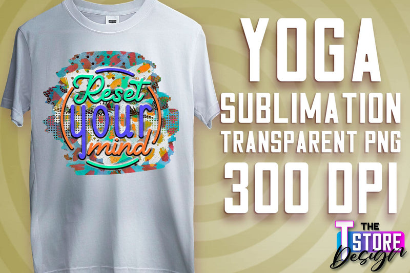 Yoga Sublimation | T-Shirt Design | PNG File v.2 Sublimation The T Store Design 