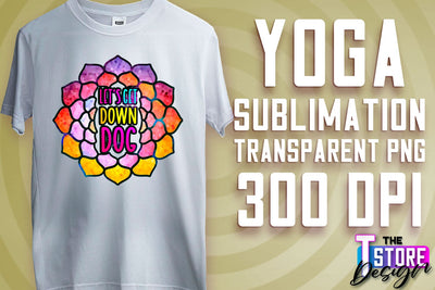 Yoga Sublimation | T-Shirt Design | PNG File v.2 Sublimation The T Store Design 