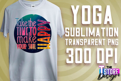 Yoga Sublimation | T-Shirt Design | PNG File v.2 Sublimation The T Store Design 