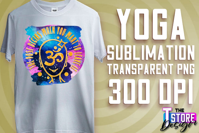 Yoga Sublimation | T-Shirt Design | PNG File v.2 Sublimation The T Store Design 