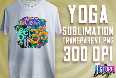 Yoga Sublimation | T-Shirt Design | PNG File v.2 Sublimation The T Store Design 