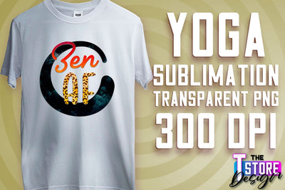 Yoga Sublimation | T-Shirt Design | PNG File v.2 Sublimation The T Store Design 