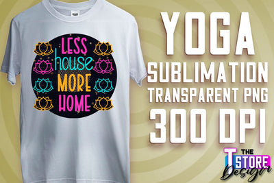 Yoga Sublimation | T-Shirt Design | PNG File v.2 Sublimation The T Store Design 