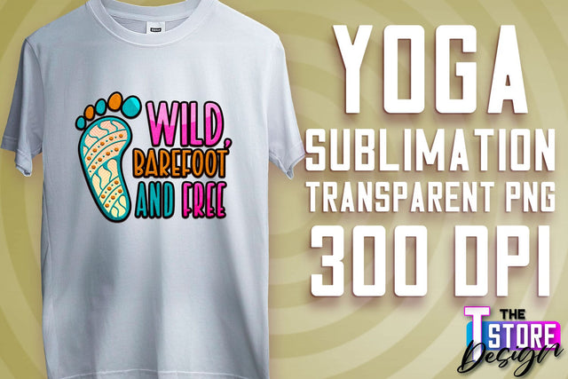 Yoga Sublimation | T-Shirt Design | PNG File v.2 Sublimation The T Store Design 