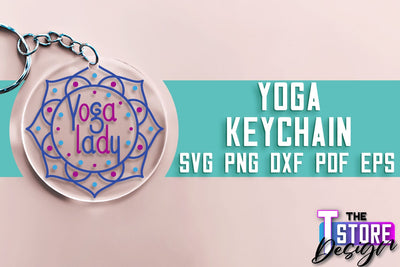 Yoga SVG Keychain | Sport SVG | Meditation Quotes SVG SVG The T Store Design 