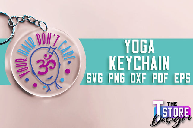 Yoga SVG Keychain | Sport SVG | Meditation Quotes SVG SVG The T Store Design 
