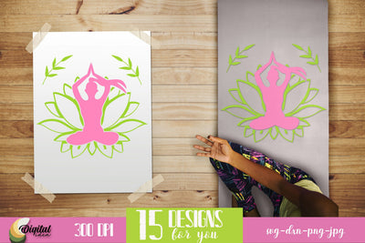 Yoga SVG. Meditation. Yoga Quote SVG SVG Evgenyia Guschina 