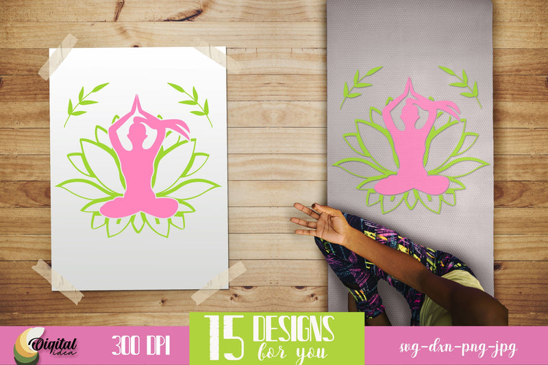 Yoga SVG. Meditation. Yoga Quote SVG SVG Evgenyia Guschina 