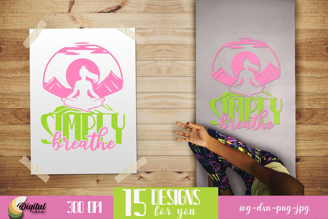 Yoga SVG. Meditation. Yoga Quote SVG SVG Evgenyia Guschina 