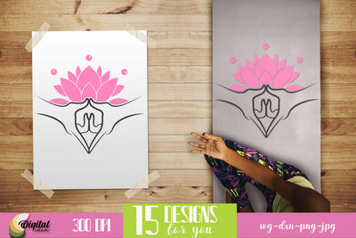 Yoga SVG. Meditation. Yoga Quote SVG SVG Evgenyia Guschina 