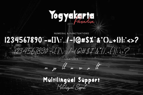 Yogyakarta Paradise Font Prasetya Letter 