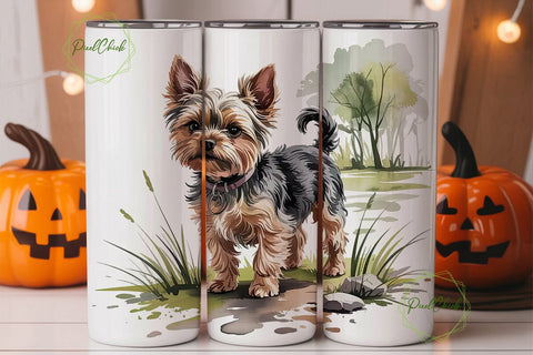Yorkshire Terrier 20oz Tumbler Design Sublimation PixelChick 