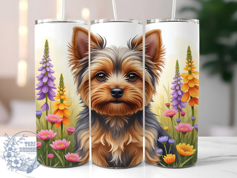 Yorkshire Terrier 20oz Tumbler, Dog Lover Gift, 20oz Tumbler Wrap, Sublimation Tumbler, Cute Dog Design, Pet Themed Tumbler, Yorkshire Terrier Tumbler Sublimation ToriDesigns 