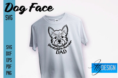 Yorkshire Terrier Dad SVG Design | Dog Mom SVG | SVG File | Print Design SVG Fly Design 