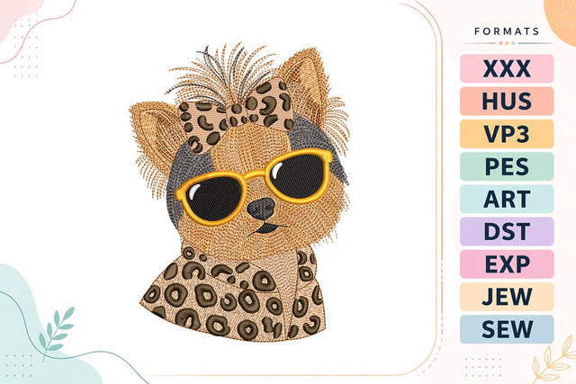 Yorkshire Terrier Dog Embroidery Design For Machine Embroidery/Applique DESIGNS sg embroidery 