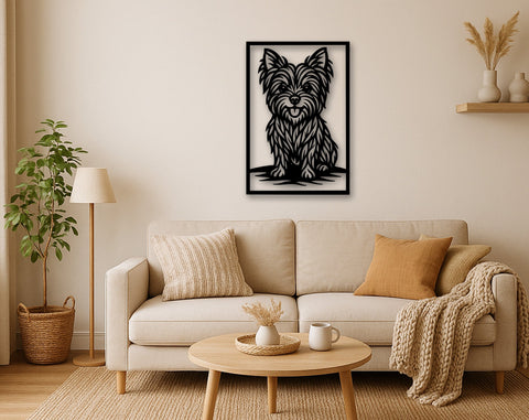 Yorkshire Terrier Laser SVG, Cute Dog Laser Cut, Pet Lover Design, Yorkie Digital Download, Dog Art, Laser Engraving File SVG HappyDesignStudio 