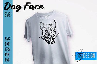 Yorkshire Terrier Mom SVG Design | Dog Mom SVG | SVG File | Print Design SVG Fly Design 