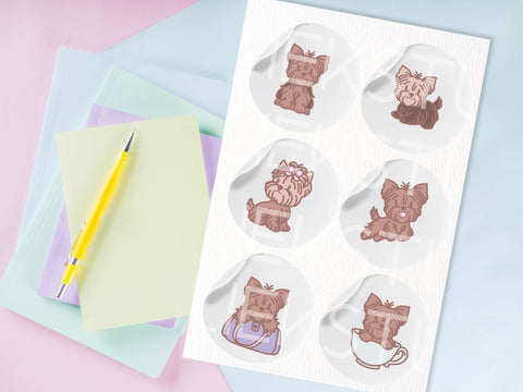 Yorkshire Terrier SVG Design Set SVG HalieKStudio 