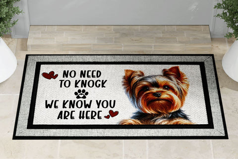 Yorkshire Terrier Welcome Doormat Sublimation Design Sublimation BijouBay 
