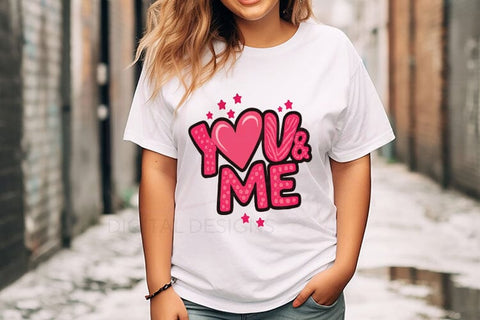 You and Me SVG Romantic Couple Design for Wedding, Anniversary Gifts and Love Home Decor Cricut Cut File SVG MaiamiiiSVG 