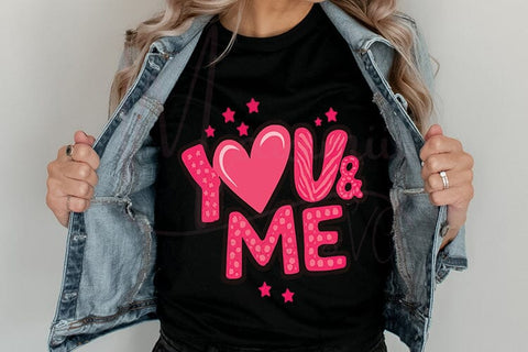You and Me SVG Romantic Couple Design for Wedding, Anniversary Gifts and Love Home Decor Cricut Cut File SVG MaiamiiiSVG 
