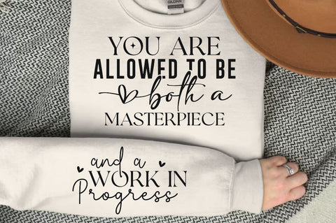 You are allowed to be both a masterpiece Sleeve SVG Design, Inspirational sleeve SVG, Motivational Sleeve SVG Design, Positive Sleeve SVG SVG Regulrcrative 