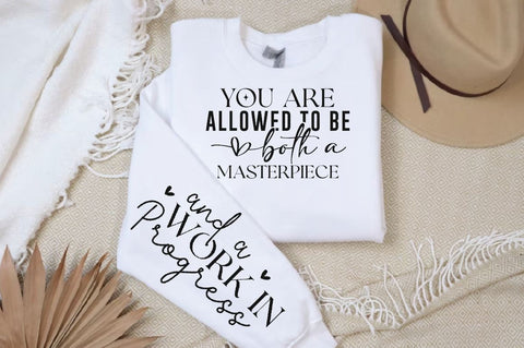You are allowed to be both a masterpiece Sleeve SVG Design, Inspirational sleeve SVG, Motivational Sleeve SVG Design, Positive Sleeve SVG SVG Regulrcrative 