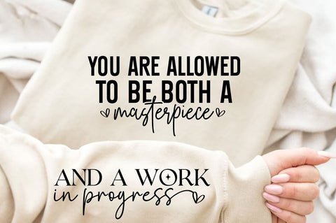 you are allowed to be both a masterpiece SVG Sleeve Design SVG Designangry 