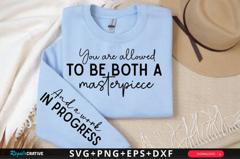 You are allowed to be both Sleeve SVG Design, Mother's Day Sleeve SVG SVG Regulrcrative 