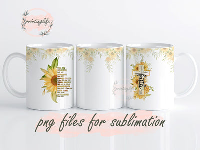 You Are Beautiful Bible Verse Mug Wrap Design, Instant Digital Design Download Mug Wrap Design, Mug Design PNG Sublimation PrintingLife 