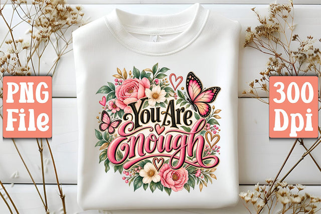 You Are Enough PNG Sublimation Craftlabsvg24 