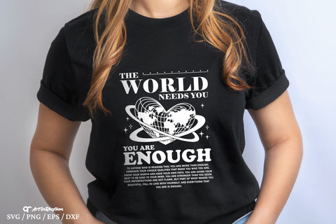 You are enough Svg, Positive Quote Svg, Motivational Svg, Streetwear Svg, Life Quote Svg SVG Artinrhythm shop 