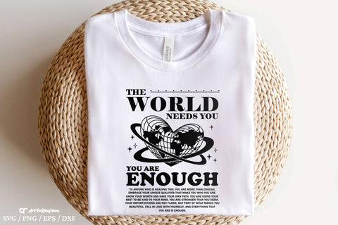 You are enough Svg, Positive Quote Svg, Motivational Svg, Streetwear Svg, Life Quote Svg SVG Artinrhythm shop 