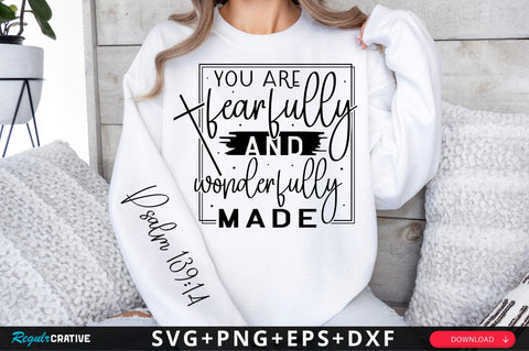 You Are Fearfully And Sleeve SVG Design SVG Regulrcrative 