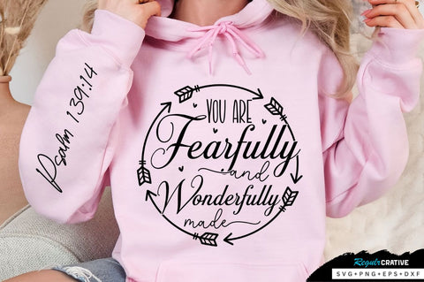 You Are Fearfully And Sleeve SVG Design SVG Regulrcrative 