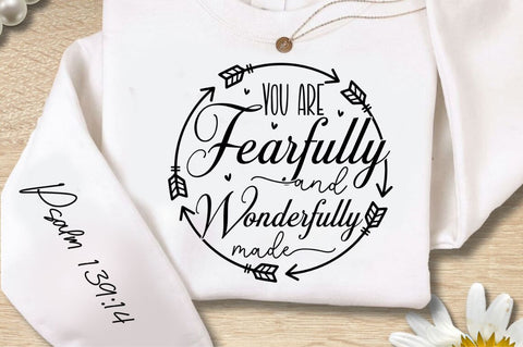 You Are Fearfully And Sleeve SVG Design SVG Regulrcrative 