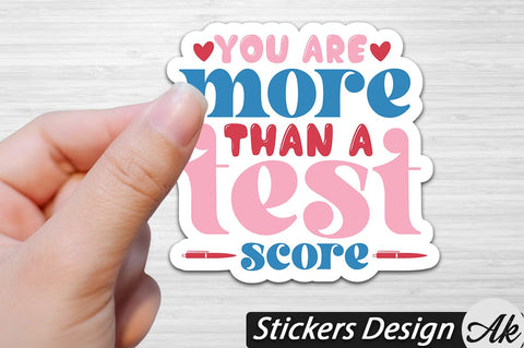You are more than a test score Stickers Design SVG akazaddesign 