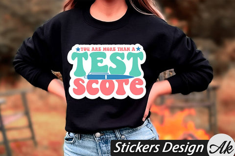 You are more than a test score Stickers Design SVG akazaddesign 