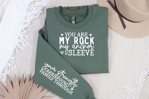 You are my rock my anchor Sleeve SVG Design, Mother's Day Sleeve SVG, Mom Sleeve SVG SVG Regulrcrative 