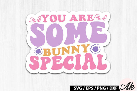 You are some bunny special Retro Sticker SVG akazaddesign 