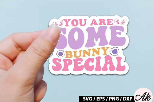 You are some bunny special Retro Sticker SVG akazaddesign 
