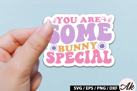 You are some bunny special Retro Sticker SVG akazaddesign 