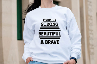You are strong beautiful & brave SVG Angelina750 