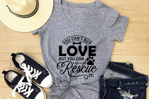 You Can't Buy Love Buy You Can Rescue It - Dog SVG SVG CraftLabSVG 