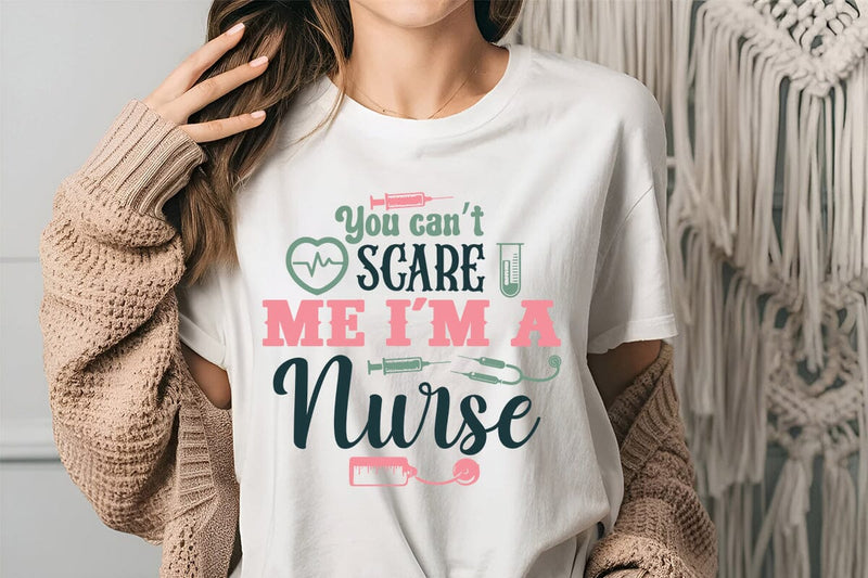 You cant scare me im a nurse SVG Angelina750 