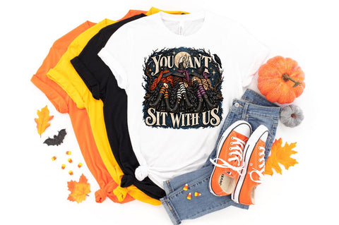 You Can't Sit With Us Witch PNG, Halloween Witch Friends Design Sublimation Pickled Thistle Creative 